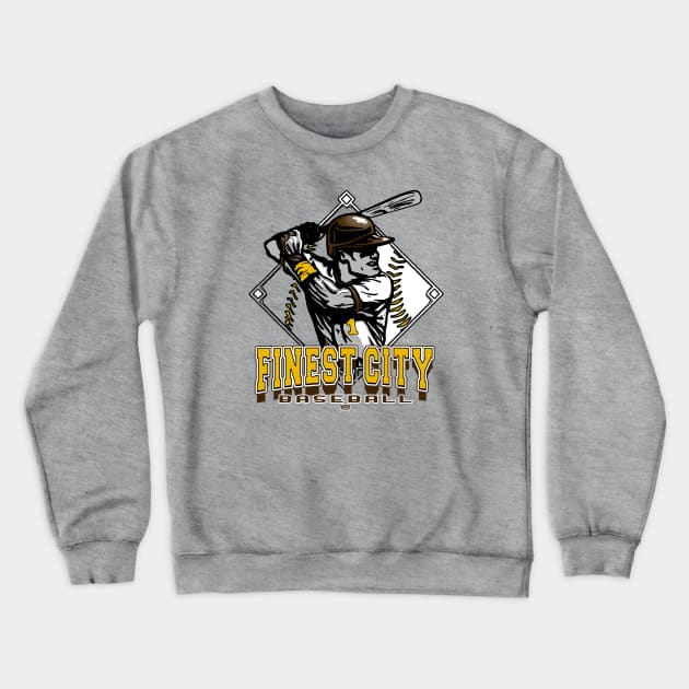 Finest City Baseball Forever Diamond Crewneck Sweatshirt by MudgeSportswear